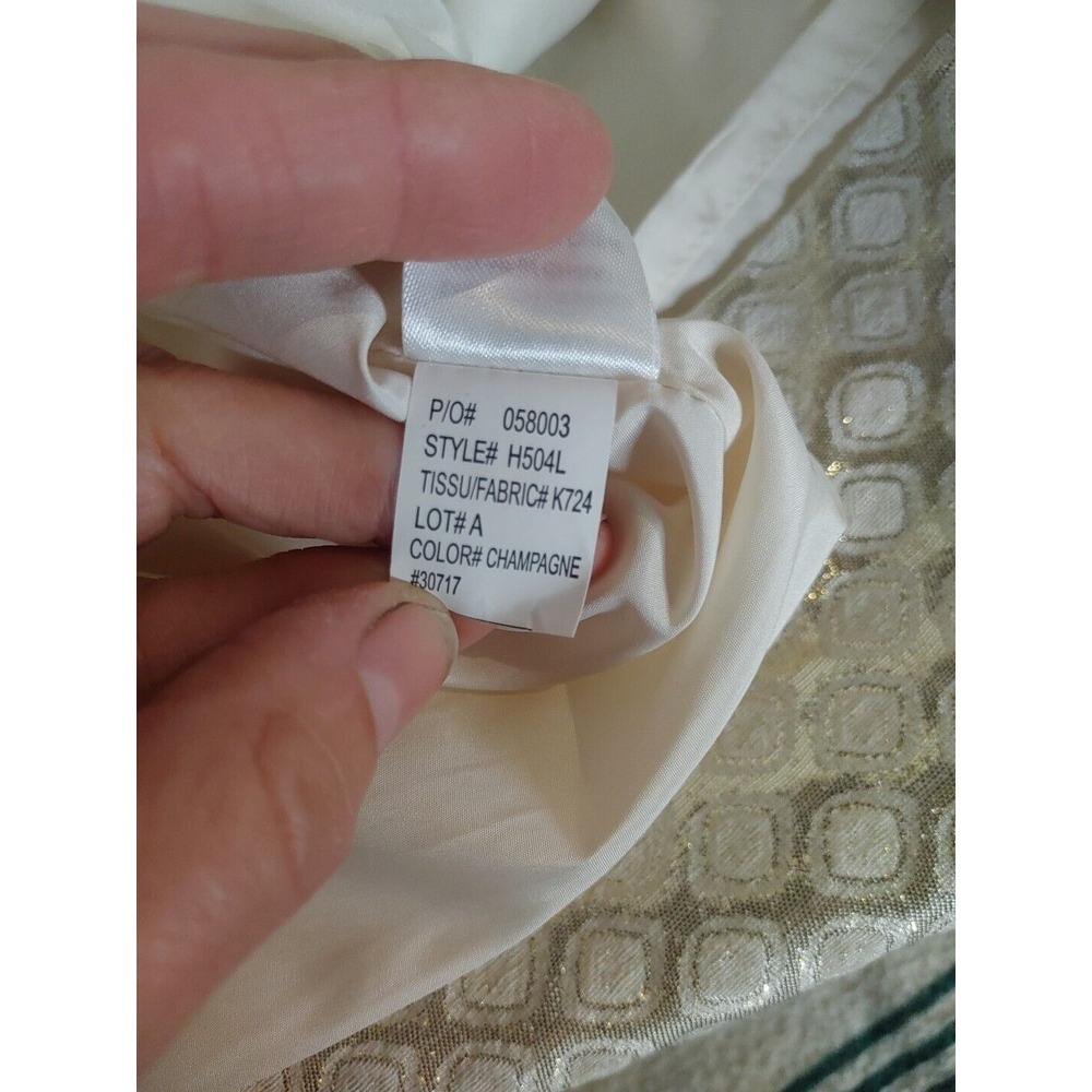 Dalia Sz 8 Holiday Dress Silver White Sleeveless Knee‎ Length Pockets - Picture 13 of 15